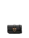 Pinko `love One Slouchy` Baby Bag In Black