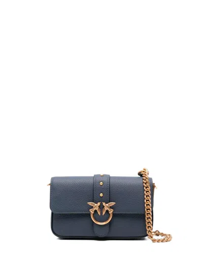 Pinko `love One Slouchy` Baby Bag In Blue