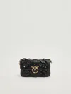 Pinko Love One Slouchy Baby Clutch In Black