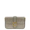 Pinko Love One Slouchy Baby Crossbody Bag In Gold