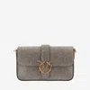 Pinko Love One Slouchy Baby Shoulder Bag In Gold