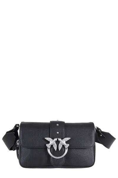 Pinko Love One Slouchy Zip Mini In Black