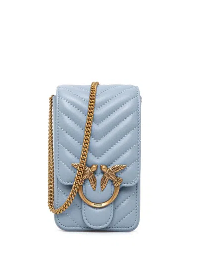 Pinko Love One Smartphone Bag In Blue