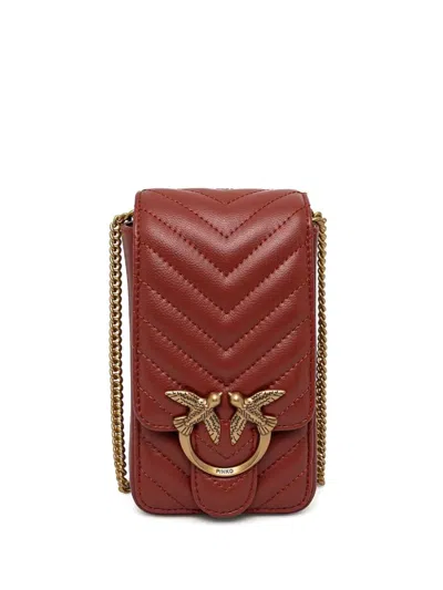Pinko Love One Smartphone Bag In Red