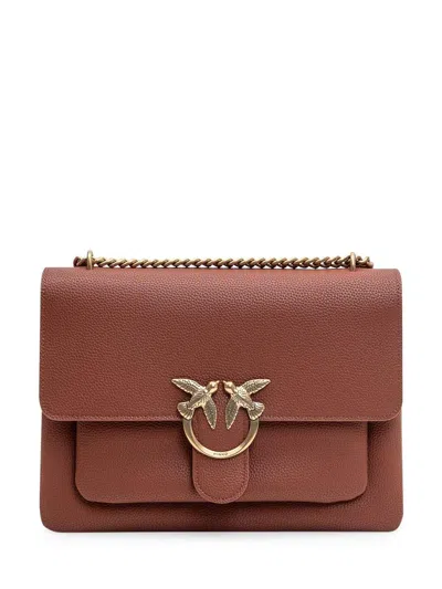 Pinko Love One Soft Big Bag In Brown