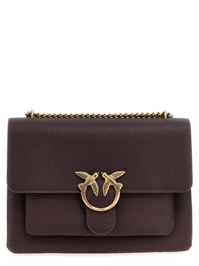 Pinko 'love One Soft' Large Crossbody Bag In Purple
