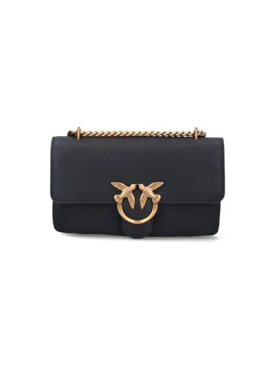 Pinko "love One Soft" Mini Bag In Black  
