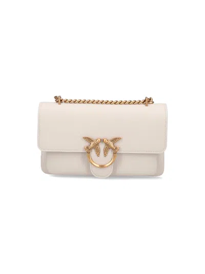 Pinko "love One Soft" Mini Bag In White