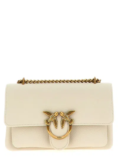 Pinko 'mini Love Bag Soft' Shoulder Strap In White