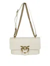 Pinko Love One Soft Mini Pelle Bag In White