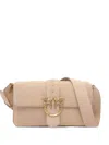 Pinko Love One Suede Shoulder Bag
