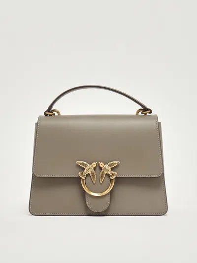 Pinko Love One Top Handle Classic Tote In Brown