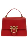 Pinko Love One Top Handle Hand Bags Red