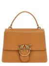Pinko Love One Top Handle Mini Handbag In Beige
