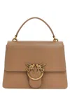Pinko Love One Top Handle Handbag In Brown