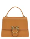 Pinko Love One Top Handle Mini Handbag In Beige