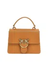 Pinko Love One Top Handle Mini Handbag In Beige