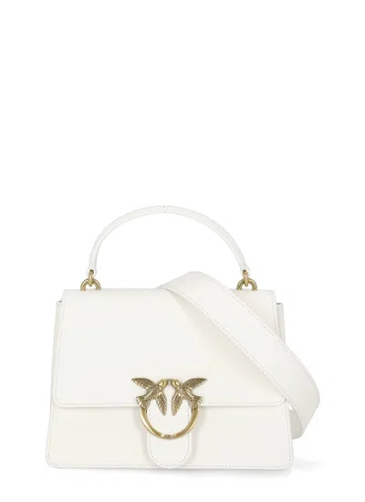 Pinko Love One Top Handle Tote In White