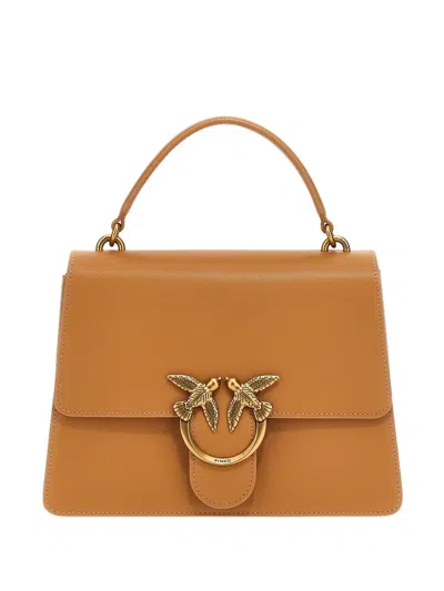 Pinko Love One Tote Bag In Brown