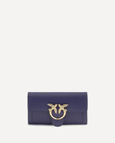 Pinko Love One Wallet In Blue