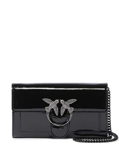 Pinko Love One Wallet-on-chain In Black