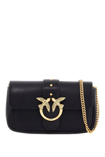 Pinko Love Pocket Simply Crossbody Bag In Black
