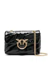 PINKO LOVE PUFF BABY BAG IN QUILTED PATENT LEATHER