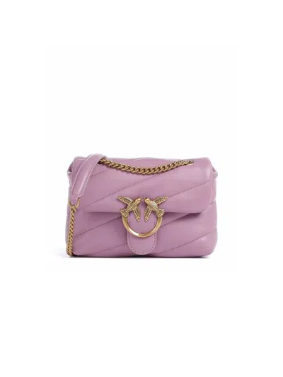 Pinko Love Puff Baby Leather Shoulder Bag