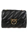 Pinko Love Puff Big Cl Sheep Nappa Shoulder Bag In Black