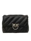 Pinko Love Puff Mini Cl Sheep Nappa Bag In Black