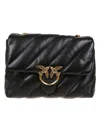 Pinko Love Puff Big Cl Sheep Nappa Shoulder Bag In Black