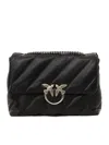 Pinko Love Puff Mini Cl Sheep Nappa Bag In Black