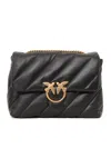 Pinko Love Puff Big Cl Sheep Nappa Bag In Black