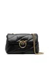 Pinko Baby Love Puff Maxi Quilt Leather Crossbody Bag In Black