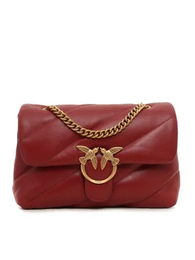 Pinko Love Puff Classic Cl Sheep Nap Bag In Red