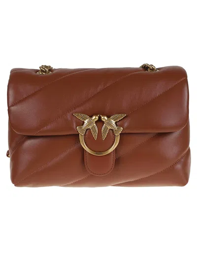 Pinko Love Puff Classic Cl Sheep Nap In Brown