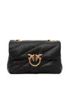 Pinko Love Puff Classic Cl Sheepskin In Black