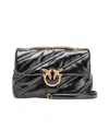 Pinko Love Puff Classic Cl Shiny Calf  Microstuds In Multicolor