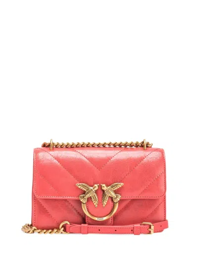 Pinko Love Puff Classic Cross Body Bag In Rot
