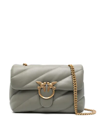 Pinko Love Puff Classic Crossbody Bag In 绿色