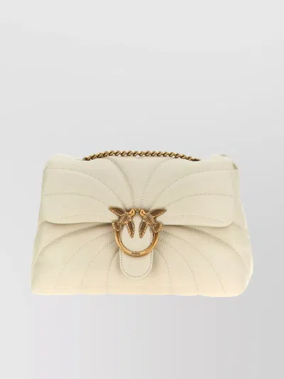 Pinko Classic Love Puff Shoulder Bag In White