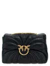 Pinko Love Puff Quilted Chain-linked Crossbody Bag In Black