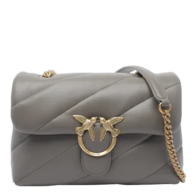 Pinko Love Puff Classic Crossbody Bag In Gray