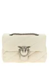 Pinko Love Puff Classic Leather Shoulder Bag In White