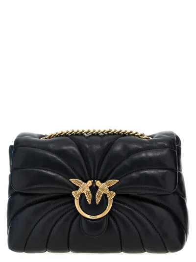 Pinko Love Puff Classic Crossbody Bags In Black