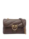Pinko Borsa A Tracolla Media Love Bag Puff Marrone In Multi