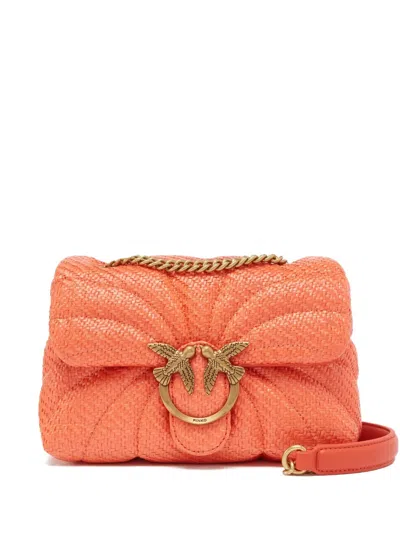 Pinko Love Puff Crossbody Bag In Orange