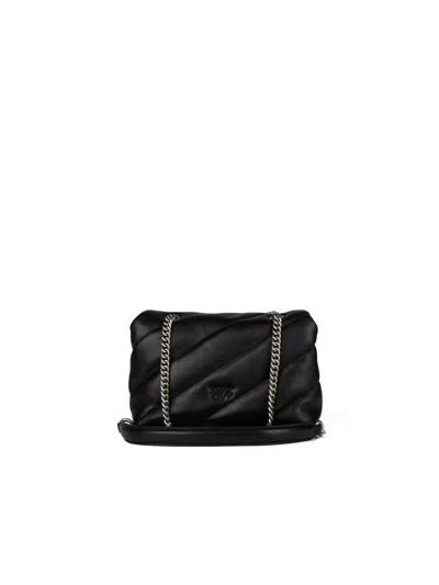 Pinko Love Puff Crossbody Bag In Black