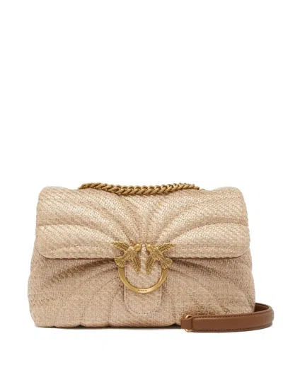 Pinko Love Puff Crossbody Bag In Neutrals