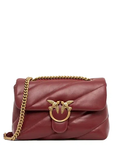 Pinko Love Puff Crossbody Bag In Red